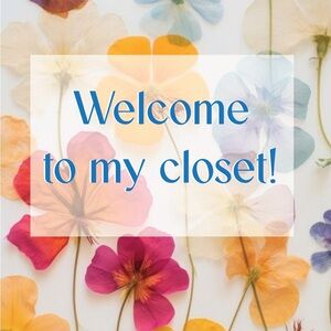 Welcome to my closet!